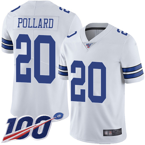 Men Dallas Cowboys Limited White Tony Pollard Road #20 100th Season Vapor Untouchable NFL Jersey->dallas cowboys->NFL Jersey